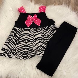 Zebra Print Tank and Capri Set, 24 Month